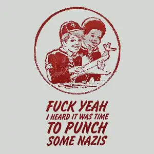 I Heard It Was Time To Punch Some Nazis - Blank Greeting Card 