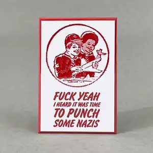 I Heard It Was Time To Punch Some - Funny Fridge Magnet 