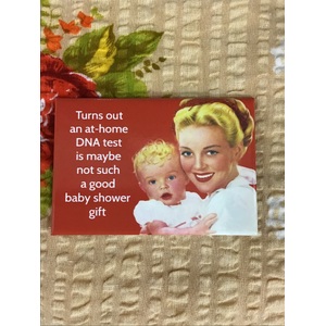 Baby Shower Gift - Funny Fridge Magnet - Retro Humour