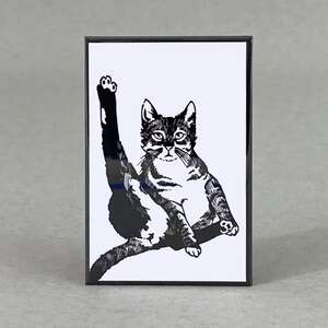 Black Cat - Funny Fridge Magnet 