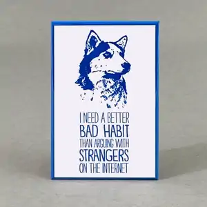 Arguing With Strangers - Funny Fridge Magnet 