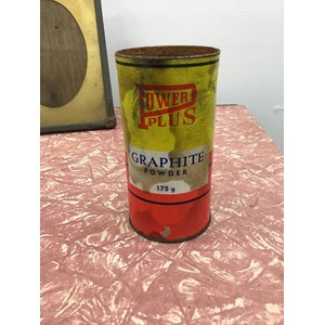 VINTAGE Power Plus Graphite Powder 175g Container 