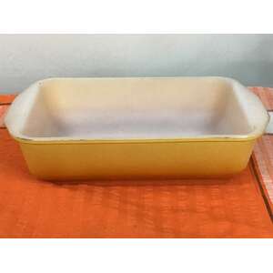 Vintage Crown Pyrex Burnt Orange Baking Casserole Dish - Rectangular 