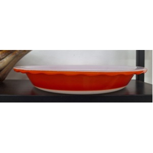 Vintage Pyrex Ovenware - Burnt Orange Pie Dish