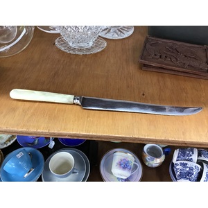 VINTAGE Mother of Pearl Handle Carving Knife - Shefmor Sheffield