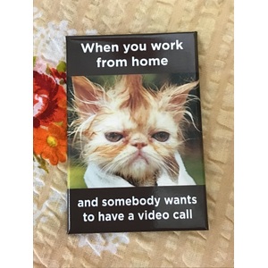 When You Work From Home - Funny Fridge Magnet 