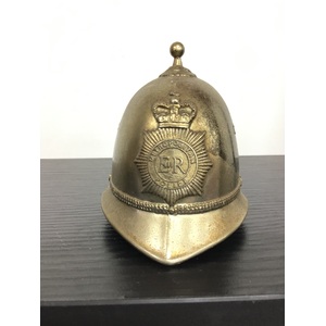 VINTAGE Brass Bell - Metropolitan ER Police Helmet