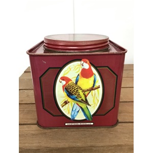 VINTAGE  Amgoorie Tea Tin - Bird Design 