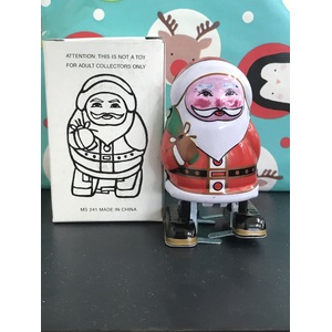 Santa Wind Up Tin Toy - Small