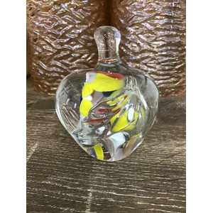 Art Glass Paperweight - Apple Shaped - Hand Blown