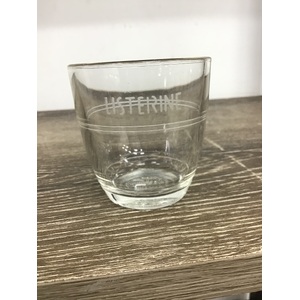 VINTAGE Acid Etched Listerine Glass by Duralex France 