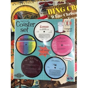 Vinyl Record Coaster Set - 8 Coasters - Yesterday's Vinyl