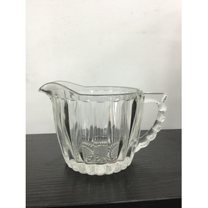 VINTAGE Glass Creamer Jug - Ribbed