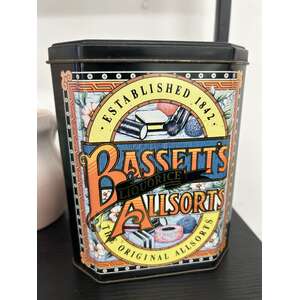 VINTAGE Bassett's Licorice Allsorts Tin 90s 00s