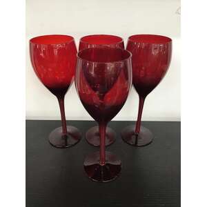 Artland Midnight Rouge Water Goblets - Set of 4