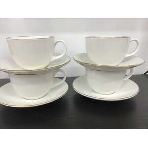 Royal Doulton Inspirations Set of 4 Tea Cups & Saucers 