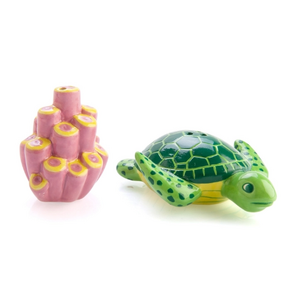 Turtle & Coral Salt & Pepper Set