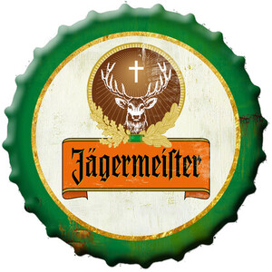 Jagermeister Bottle Cap 3D - Tin Sign