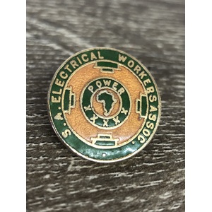 VINTAGE South Australia Electrical Workers Association Pin