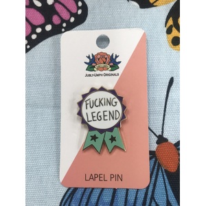 F*cking Legend Lapel Pin - Award Ribbon - Jubly Umph Originals 