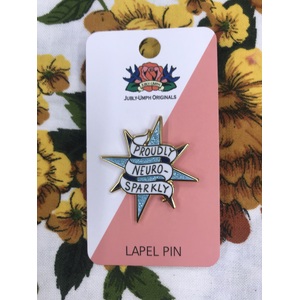 Proudly Neuro-Sparkly Lapel Pin - Jubly-Umph Originals