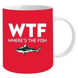 WTF Where's The Fish - Fishing Mug