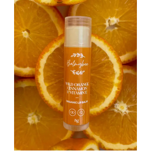 Organic Lip Balm - Balmybee - Wild Orange & Cinnamon