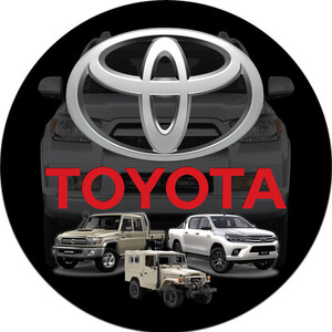 Toyota  - Round Tin Sign - 30 cm