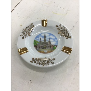 VINTAGE Jammet Seignolles Limoges France Souvenir Ashtray - Lourdes 