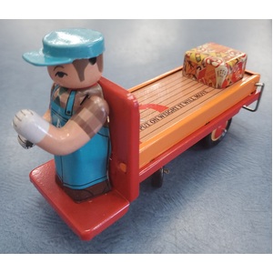 Wind Up Tin Toy - Platform Truck