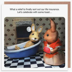 Funny Greeting Card - Forest Fr1ends Artwork - Life Insurance