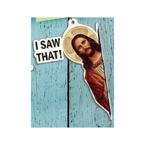 Jesus Air Freshener - I Saw That - Vanilla