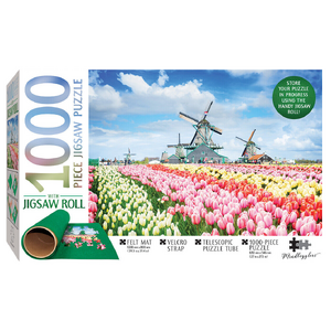 Jigsaw Puzzle - 1000 Piece - Dutch Windmills, Netherlands