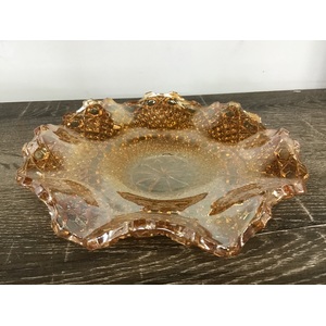 VINTAGE Carnival Glass Bowl - Sowerby - Marigold Colour