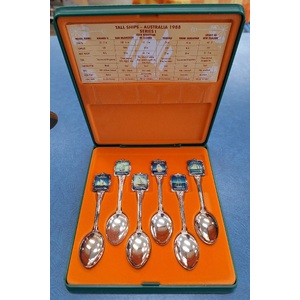 Vintage Bicentennial Souvenir Spoon Set - Australia Tall Ships 1988 Series 1