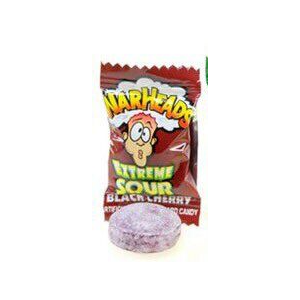 War Heads Extreme Sour Hard Candy - Black Cherry