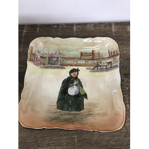 VINTAGE Royal Doulton Dickens Ware Sairey Gamp Square Dish