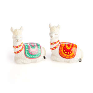 Alpaca Salt and Pepper Shakers - Llama