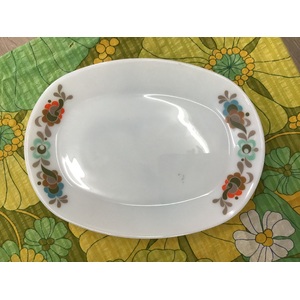 RETRO JAJ Pyrex Carnaby Tempo Plate - Large Oval 