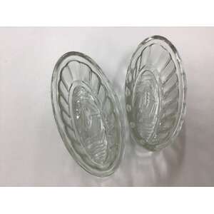 VINTAGE Glass Jelly Aspic Mould x 2 - Kitchenalia - Small Size - Yacht Motif 