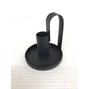 Black Candlestick Holder - Travel Candle Holder 