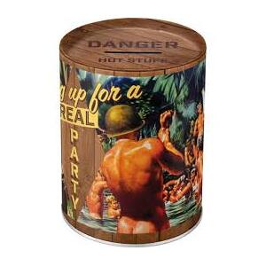 Retro Money Tin - Saving Up For A Real Party