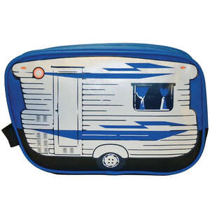 Vintage Caravan Toiletry Bag - Bluey - Blue Viscount Inspired