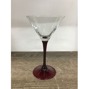 Luminarc Red Stem Martini Glass 