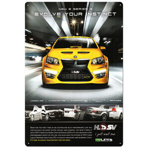 E Series 3 Holden HSV - A4 Tin Sign