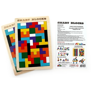 Classic Games - Tetris Smart Blocks - Wooden Puzzle