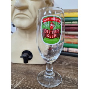 VINTAGE Southwark Bitter Beer Stemmed Beer Glass