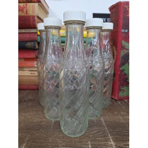 VINTAGE Soda Stream Bottles x 6 w Lids