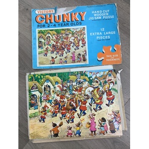 VINTAGE Victory Chunky Wooden Puzzle - The Band - Made in England