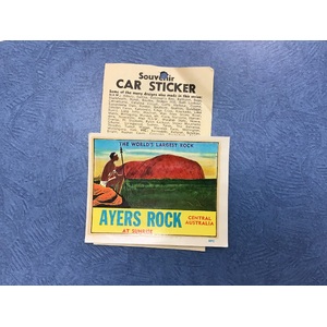 VINTAGE Souvenir Car Sticker Decal - Ayers Rock NT